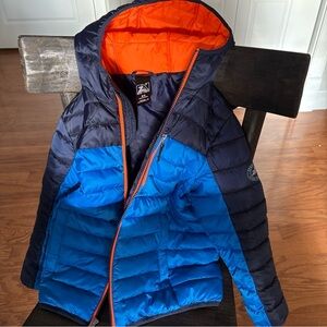 ZeroXposur Dark Blue and Bright Blue Puffer Jacket